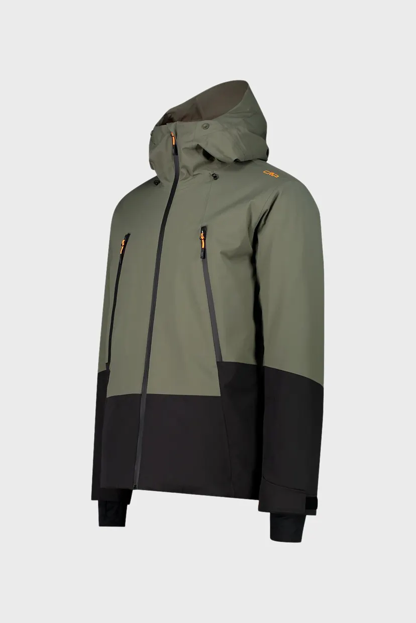 Мужская оливковая лыжная куртка FIX HOOD TWILL 4