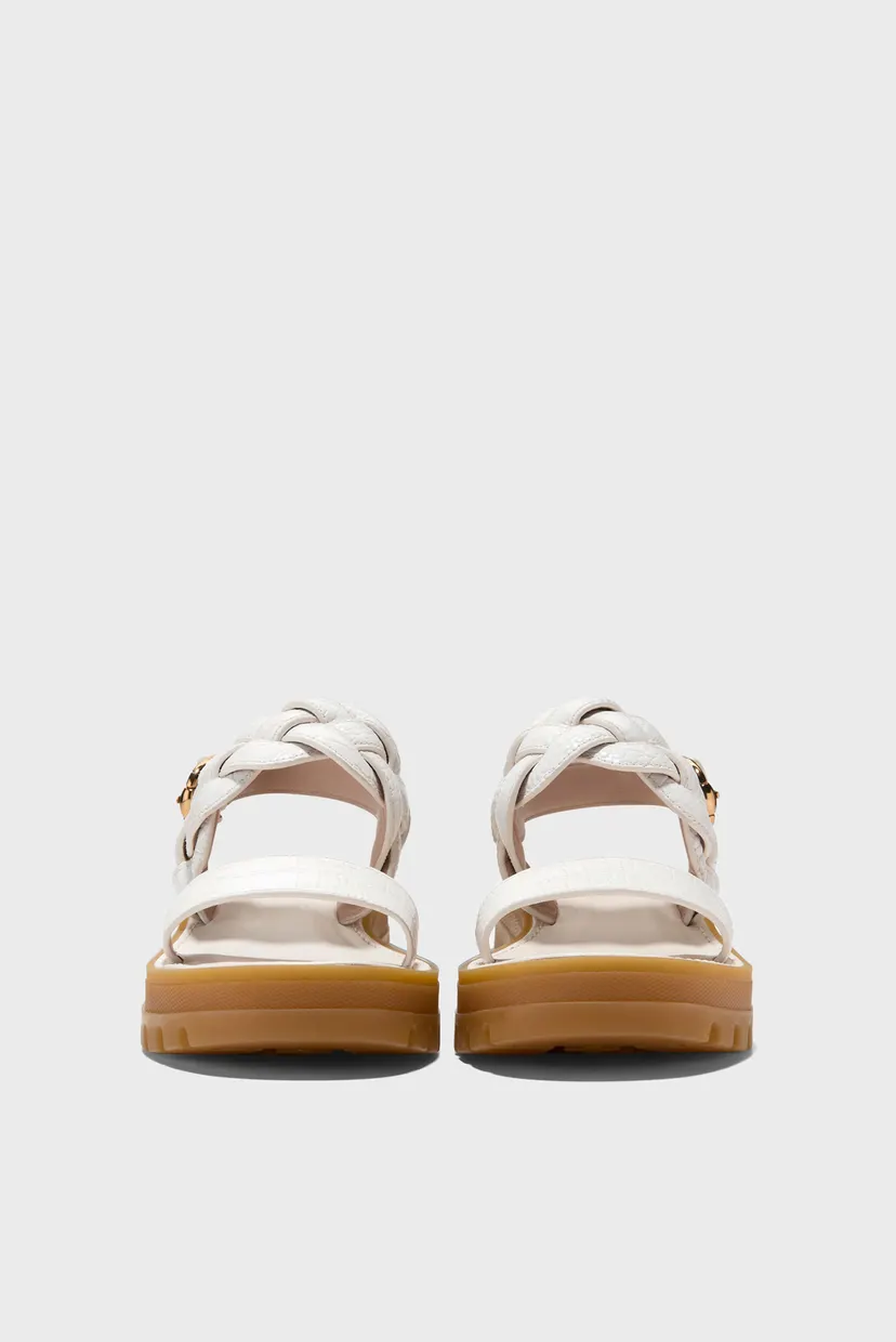 Жіночі білі шкіряні сандалі Cressida Lug Sandal 3