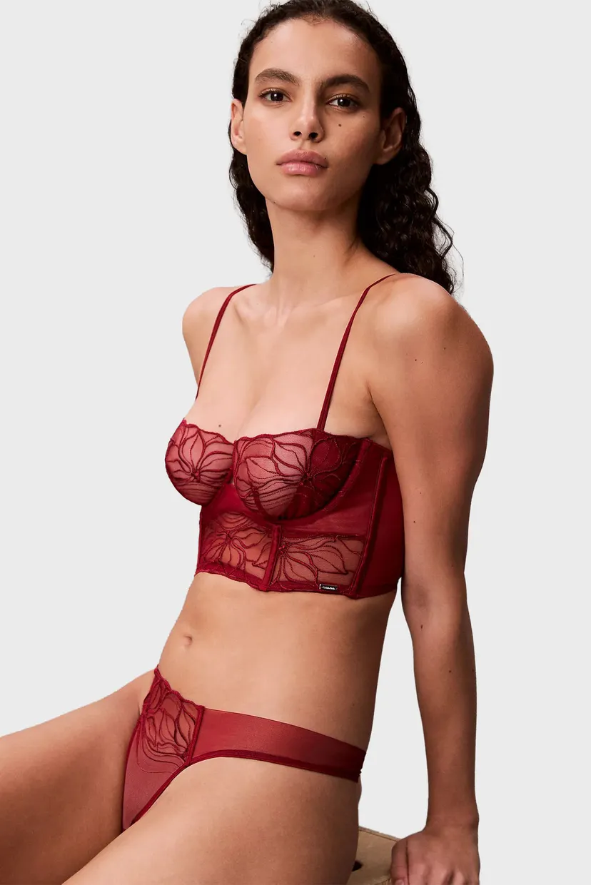 Жіночий червоний бюстгальтер UNLINED 5