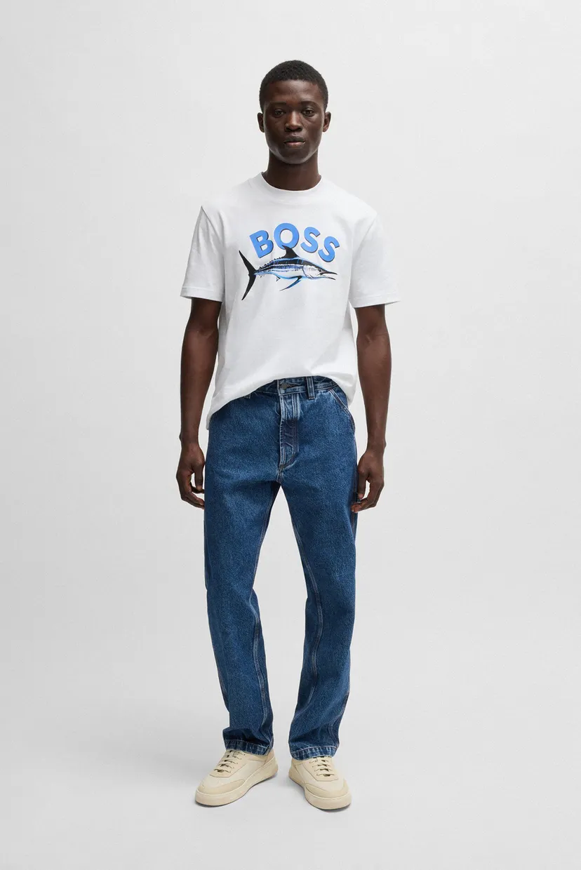BOSSジャン Мужские синие джинсы BOSS Orange 50541136 — MD-Fashion
