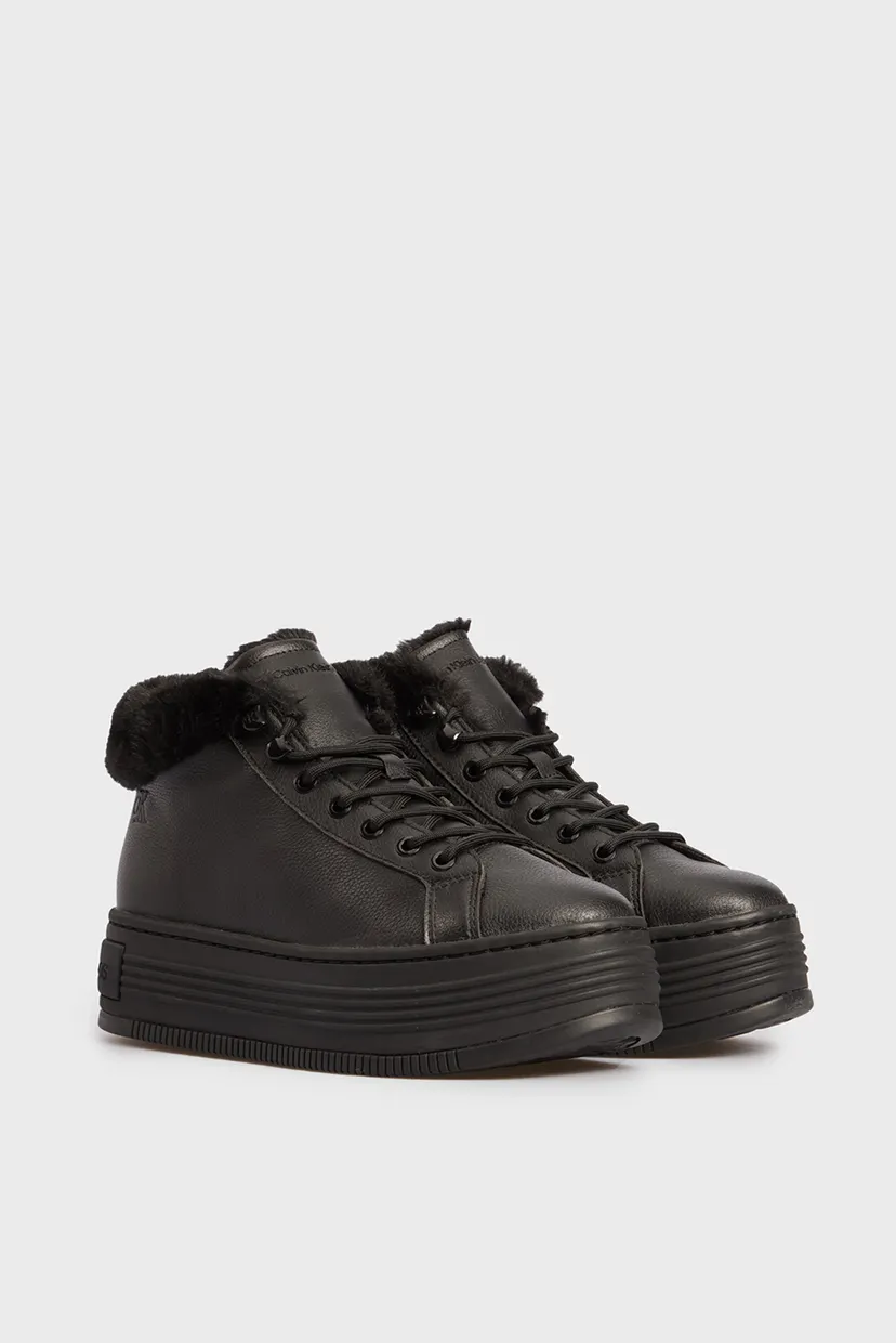 Женские черные хайтопы BOLD PLATF LOW LACEUP MG LTH 3