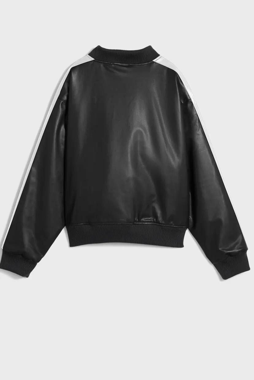 Жіночий чорний бомбер T7 Bomber Jacket Women 7