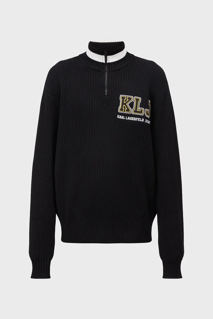 Чоловіча чорна кофта KLJ RELAXED HALFZIP LOGO SWEAT 5