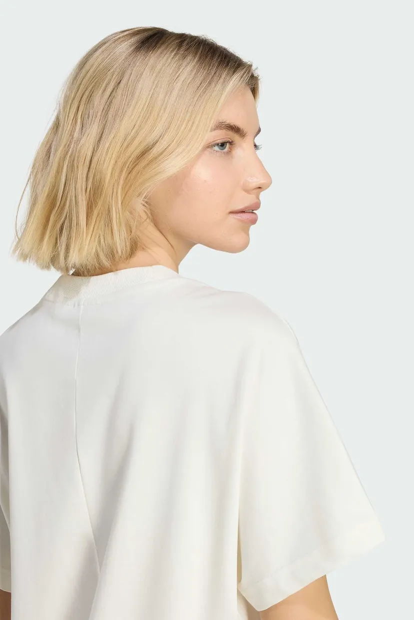 Женская белая футболка SOFT LUX LOOSE 5