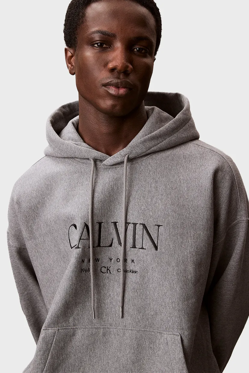 Чоловіче сіре худі PREMIUM FLEECE 4