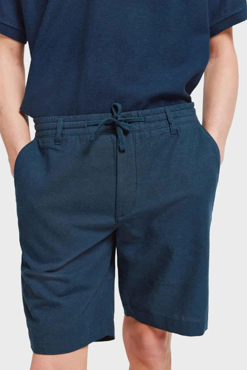 Мужские темно-синие шорты slim fit 4