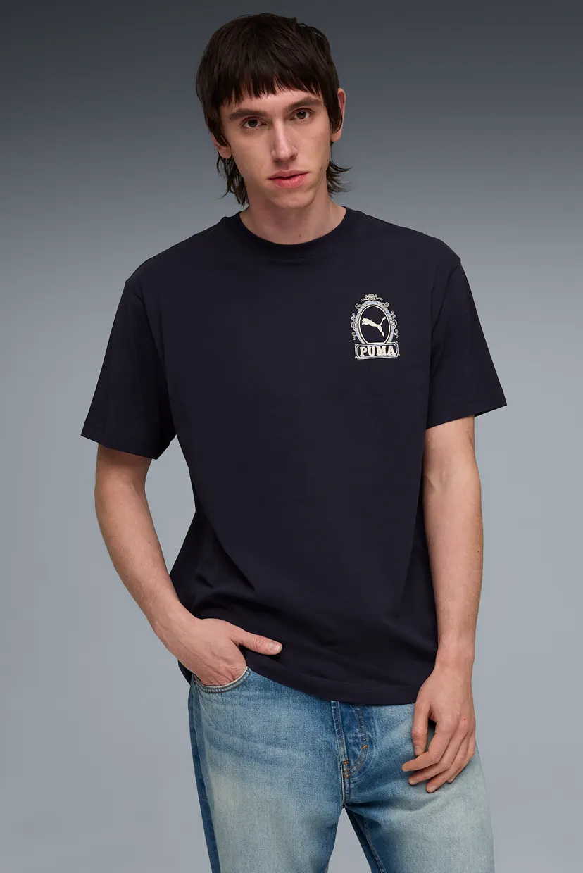 Чоловіча темно-синя футболка Graphic Relaxed Tee Men 3