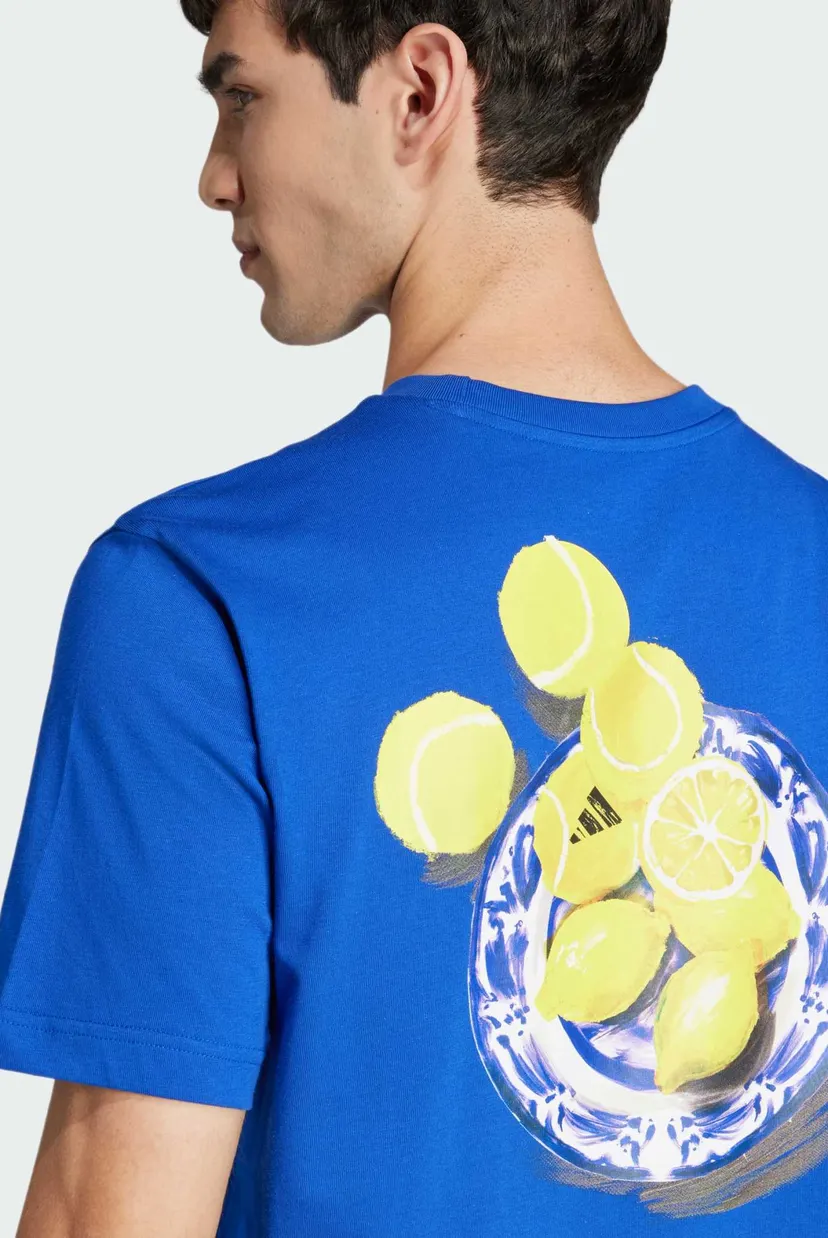 Чоловіча синя футболка Lounge Still Life Lemons Graphic 5