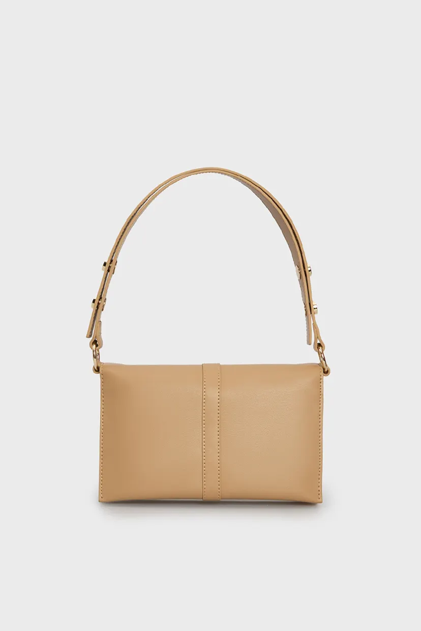 Жіноча бежева сумка TH HERITAGE SHOULDER BAG 4