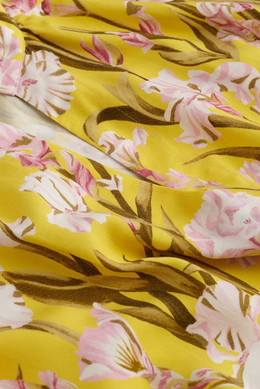 Жіноча жовта сукня з візерунком RELAXED IRIS PRINT CAFTAN 5