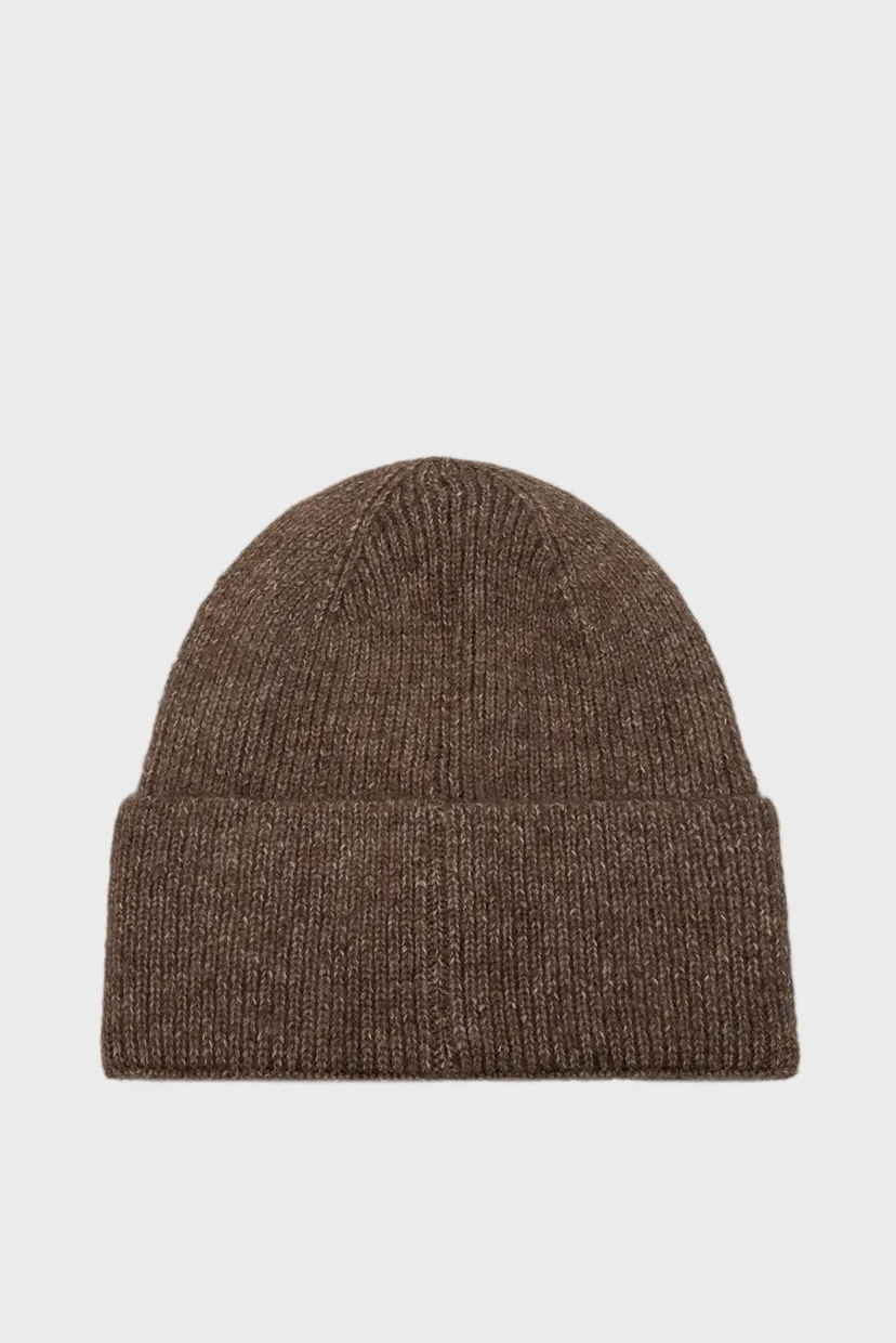 Чоловіча коричнева шапка RUBBERIZED BEANIE 3