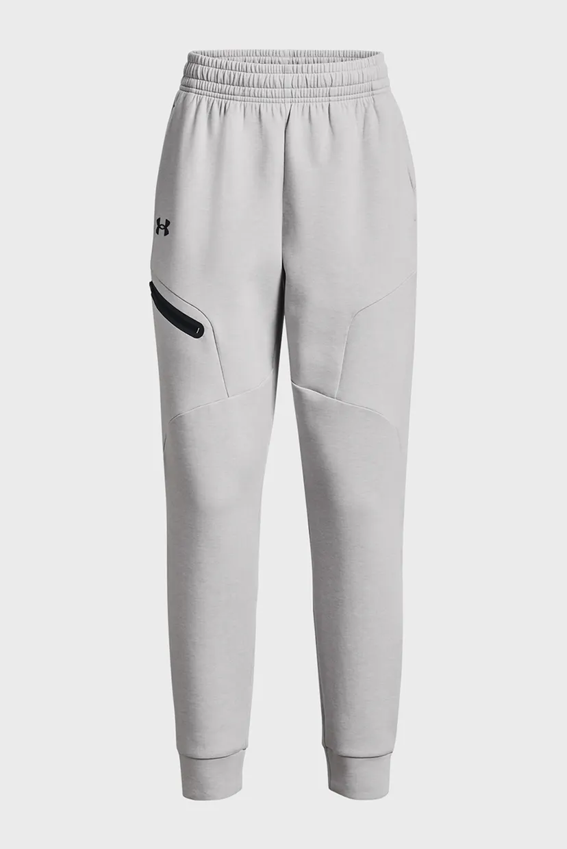 Женские светло-серые спортивные брюки Unstoppable Flc Jogger 5