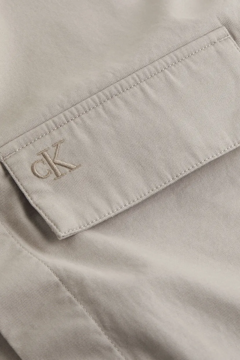 Чоловіча бежева сорочка CLEAN COTTON OVERSHIRT 6