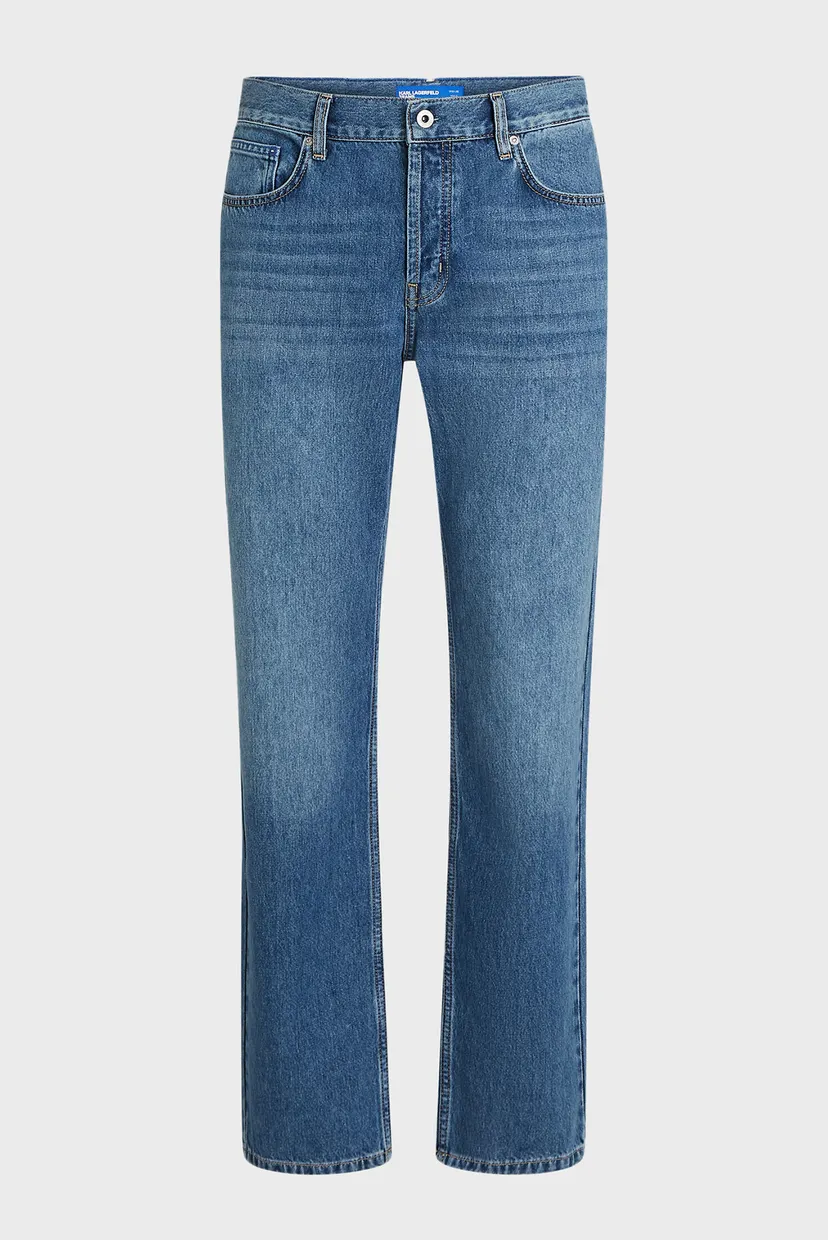 Мужские синие джинсы klj straight denim 5