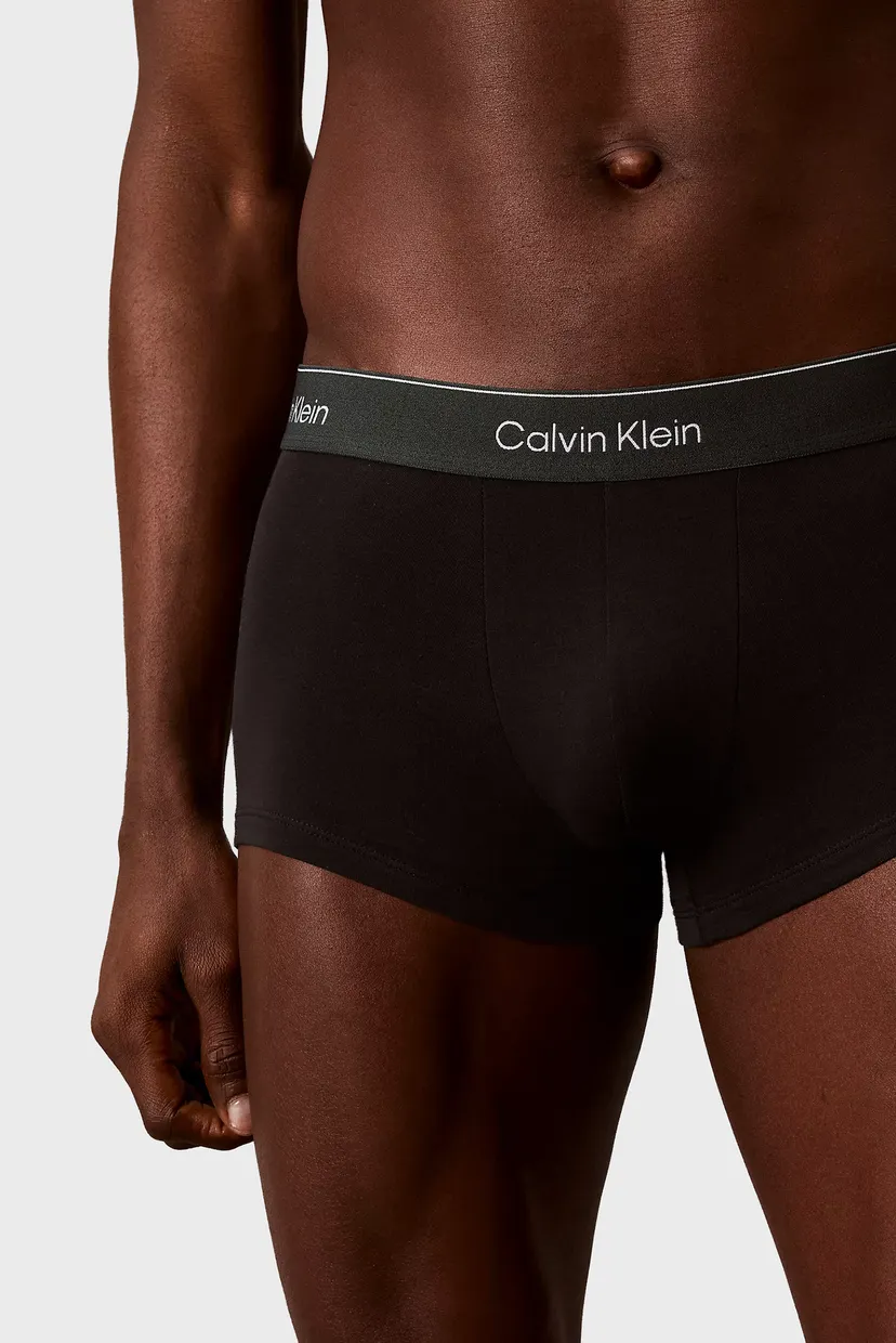 Мужские черные боксеры (3 шт) LOW RISE TRUNK 5