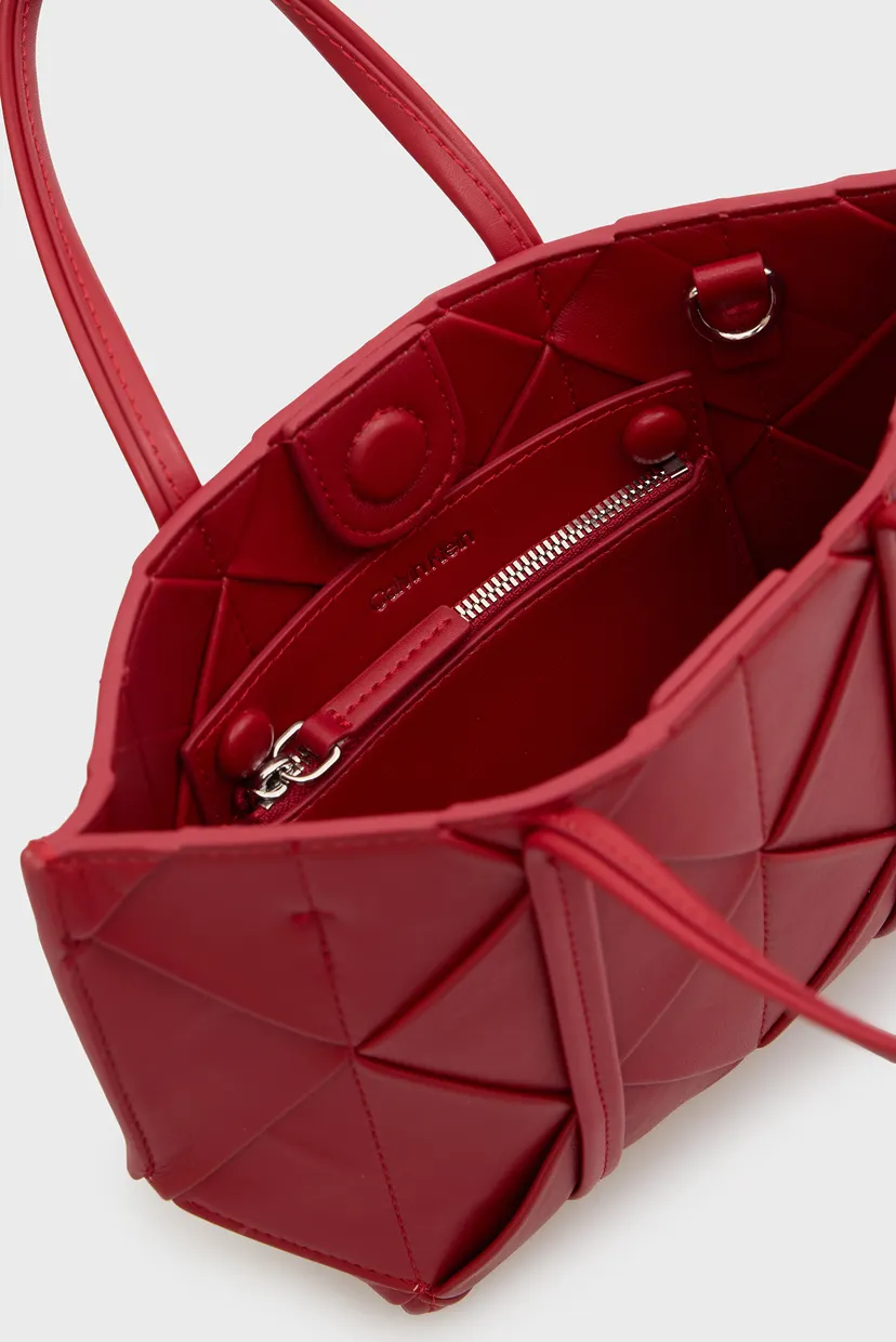 Жіноча червона сумка WOVEN MINI TOTE CROSSBODY 6