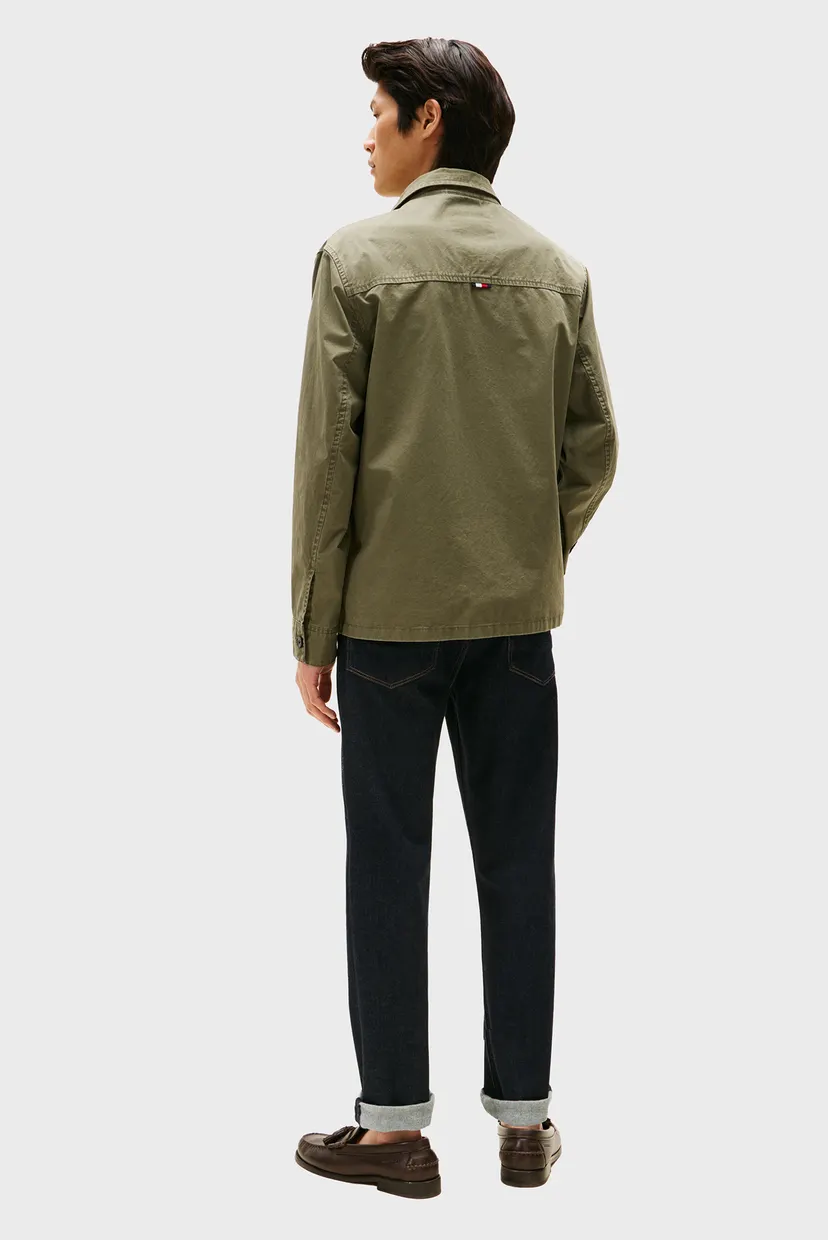 Чоловіча оливкова куртка TWILL SHIRT 3