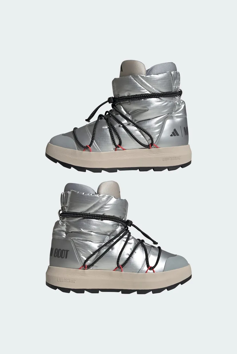 Сріблясті місяцеходи adidas x MOON BOOT ACE MID 7