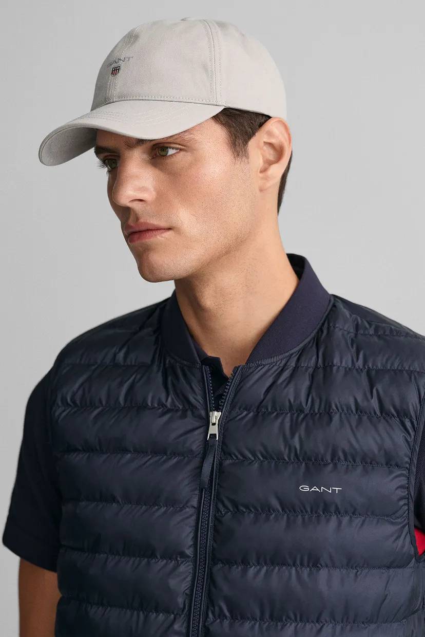 Чоловічий темно-синій жилет LIGHT PADDED BOMBER VEST 4