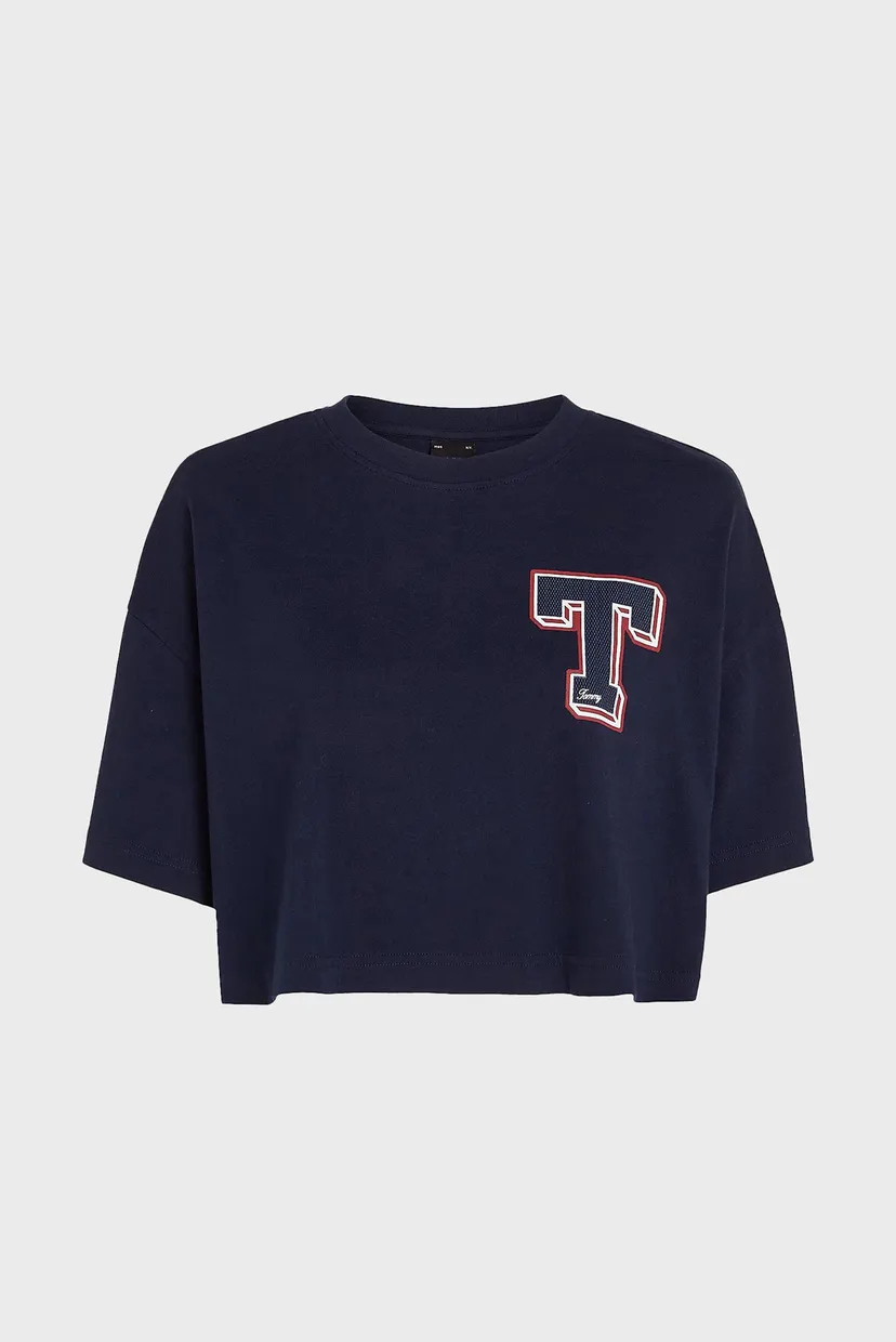 Жіноча темно-синя футболка TJW LETTERMAN TEE 5