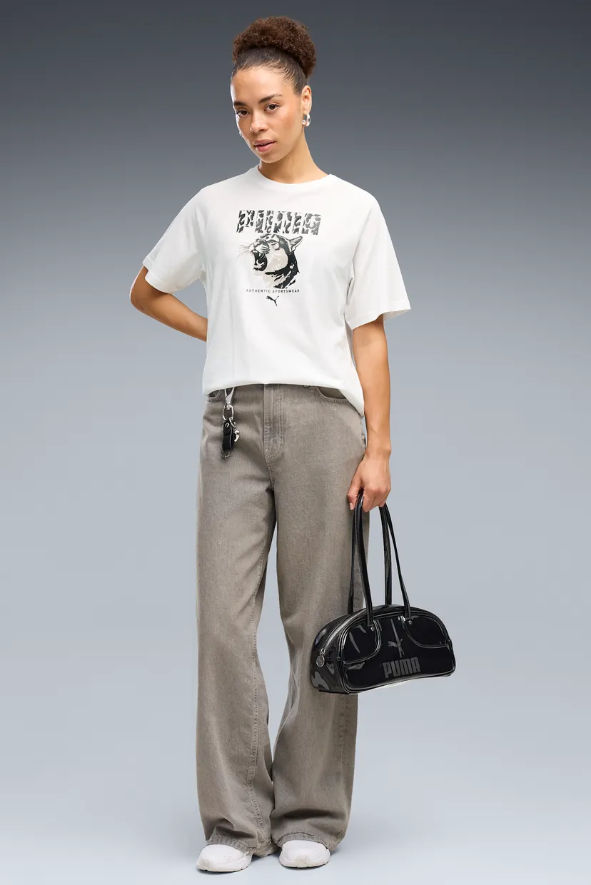 Жіноча біла футболка Graphics Relaxed Animal Tee Women 3