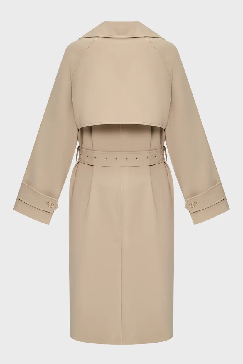 Женский бежевый тренч DB OVERSIZE BELTED 5