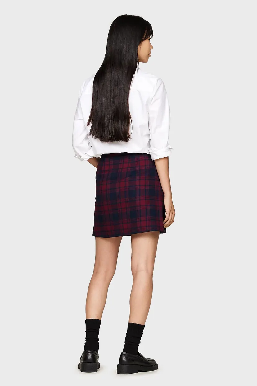 Женская юбка в клеткуTJW CHECK MINI SKIRT 3