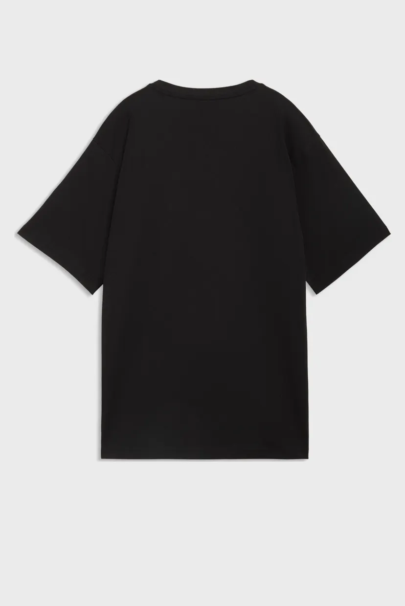 Женская черная футболка Graphic Relaxed Varsity Tee Women 5