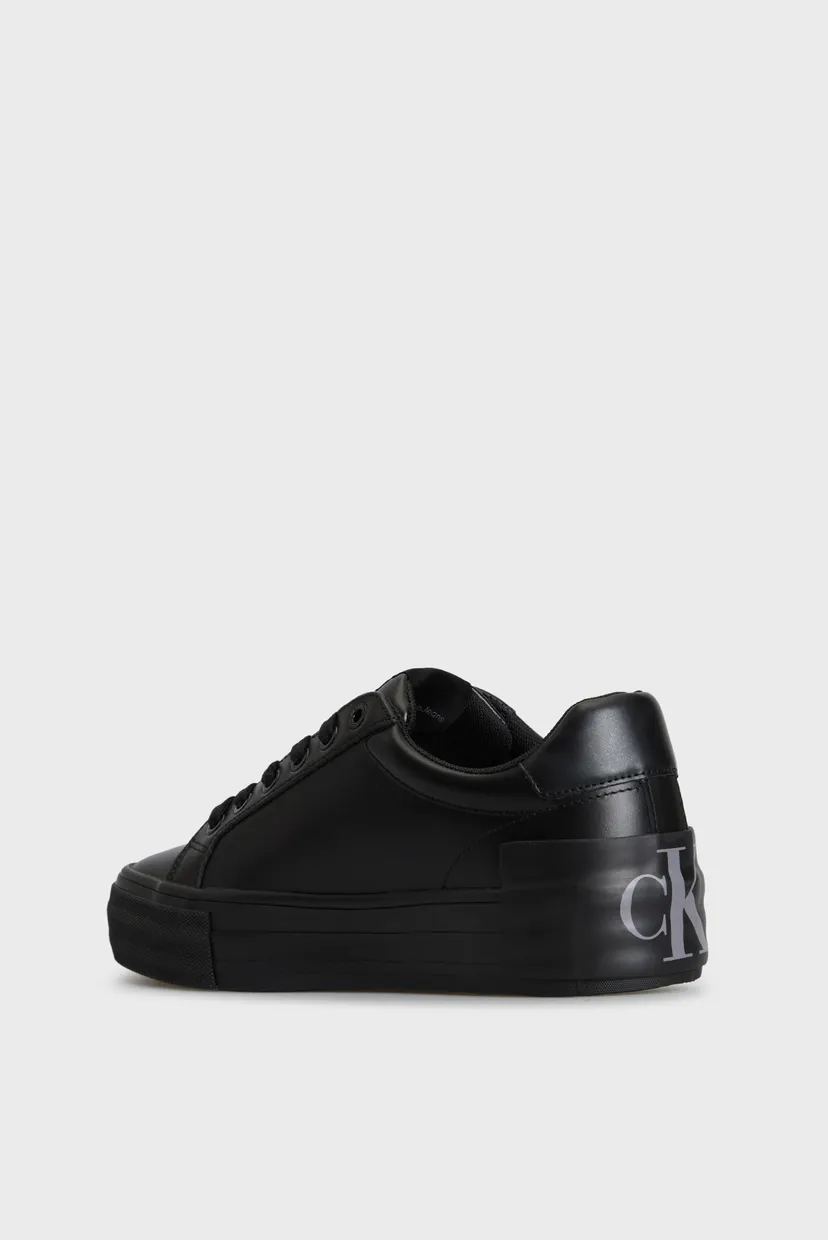 Женские черные кожаные сникерсы VULC FLATFORM LOW 5