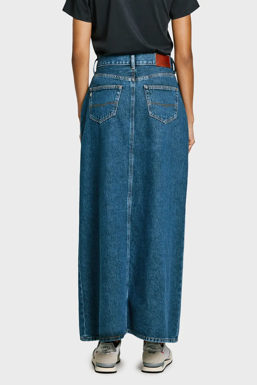 Женская синяя джинсовая юбка MAXI SKIRT HW 3