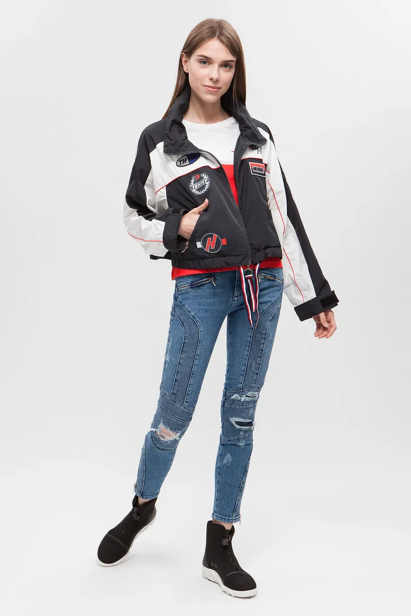 Женская черная ветровка GIGI HADID WINDBREAKER 5