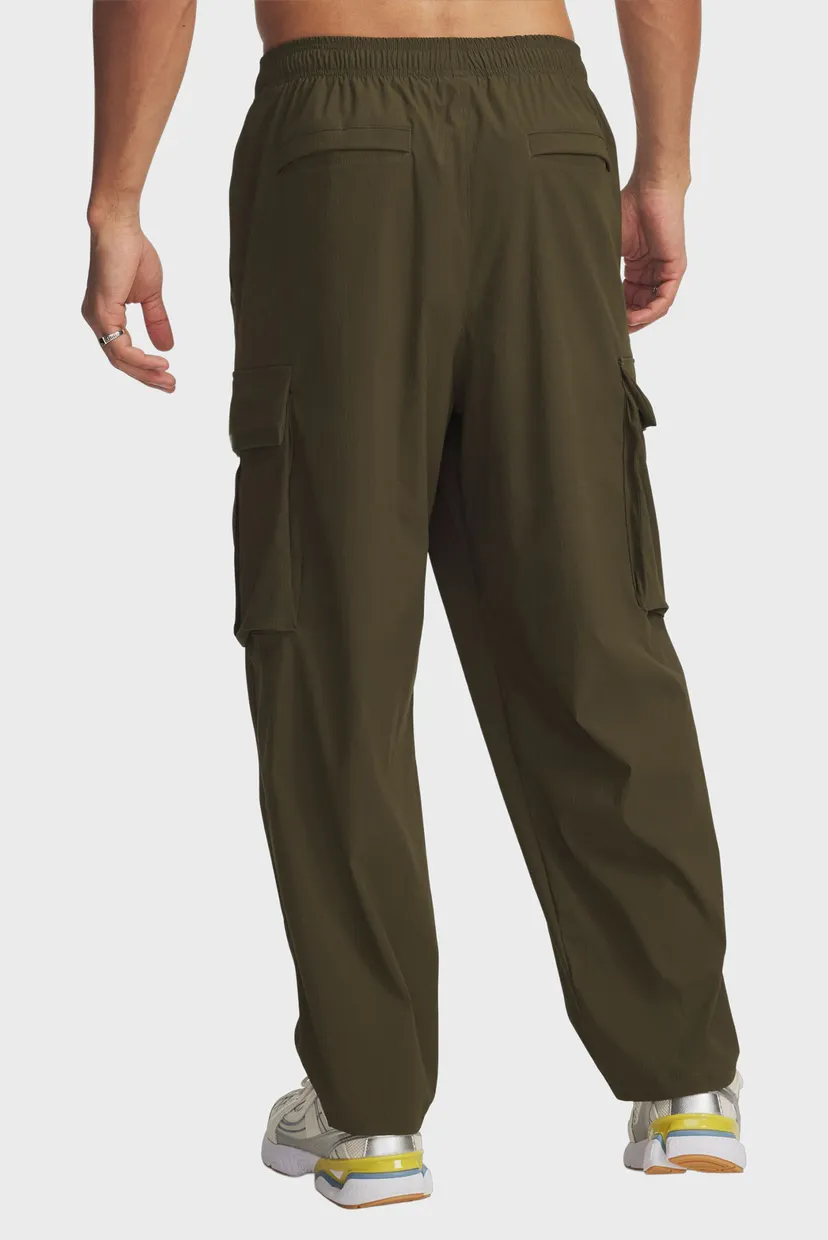 Мужские оливковые спортивные брюки UA UNSTPBLE TXTR WOVEN CARGO 3