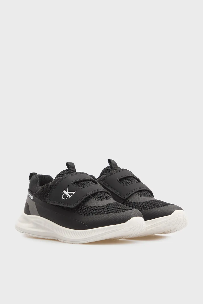 Детские черные кроссовки LOW CUT VELCRO 3