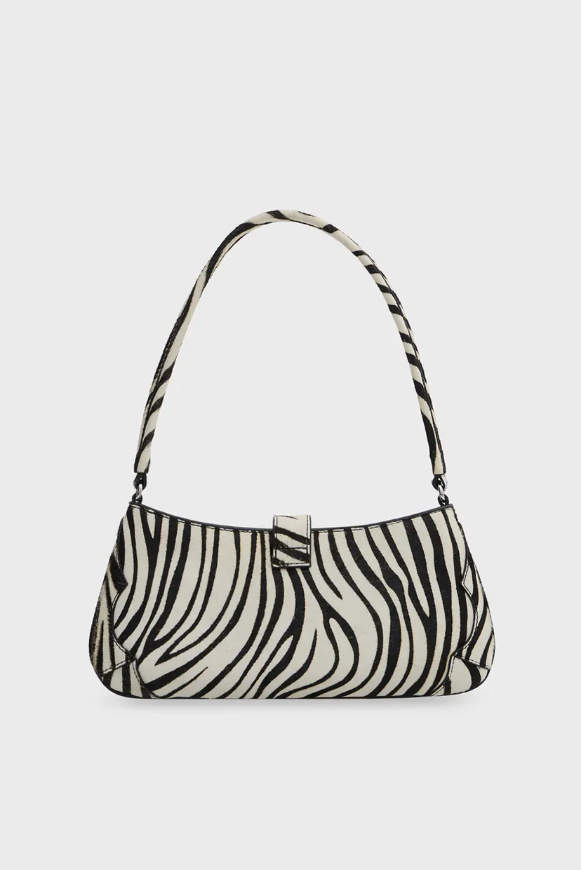 Жіноча шкіряна сумка з візерунком COOL ZEBRA 4