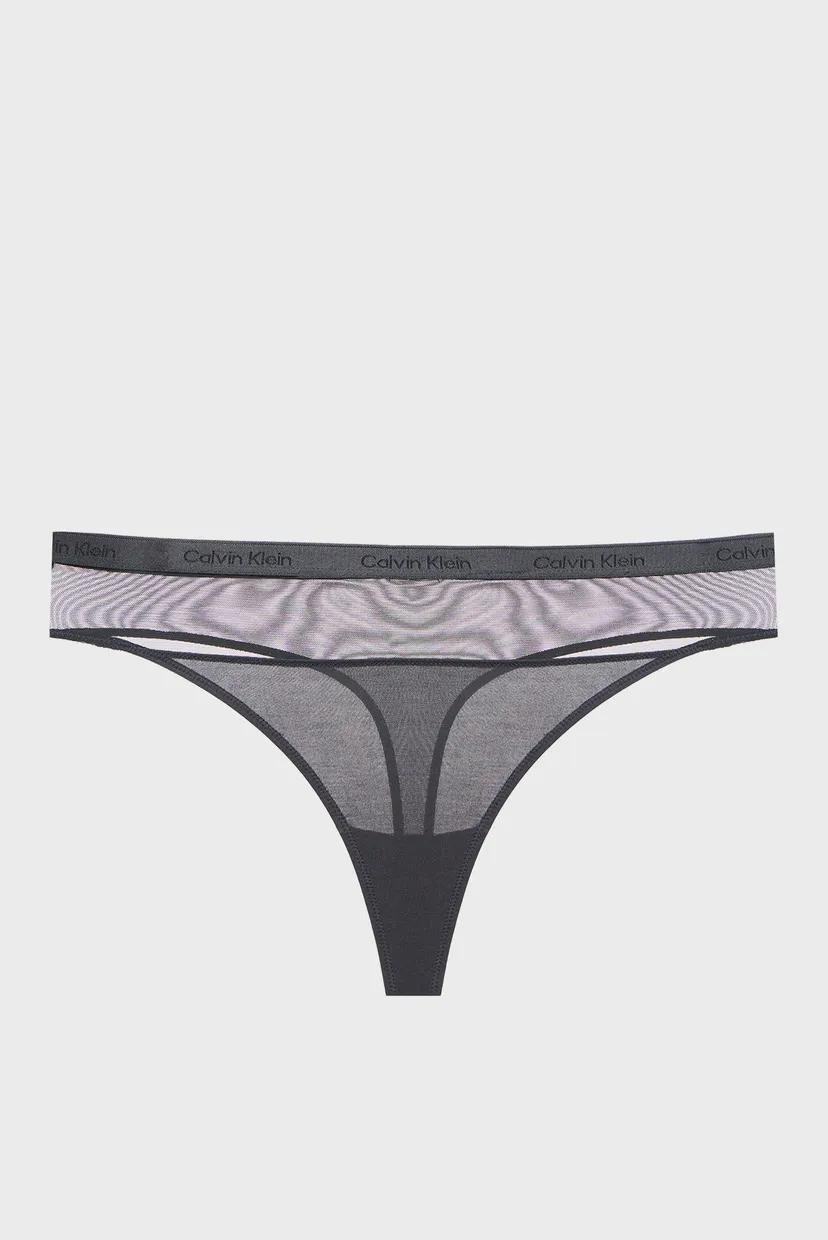 Жіночі чорні трусики THONG 7