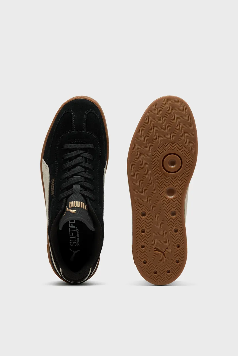 Черные замшевые сникерсы PUMA Club II Era Suede Sneakers Unisex 4