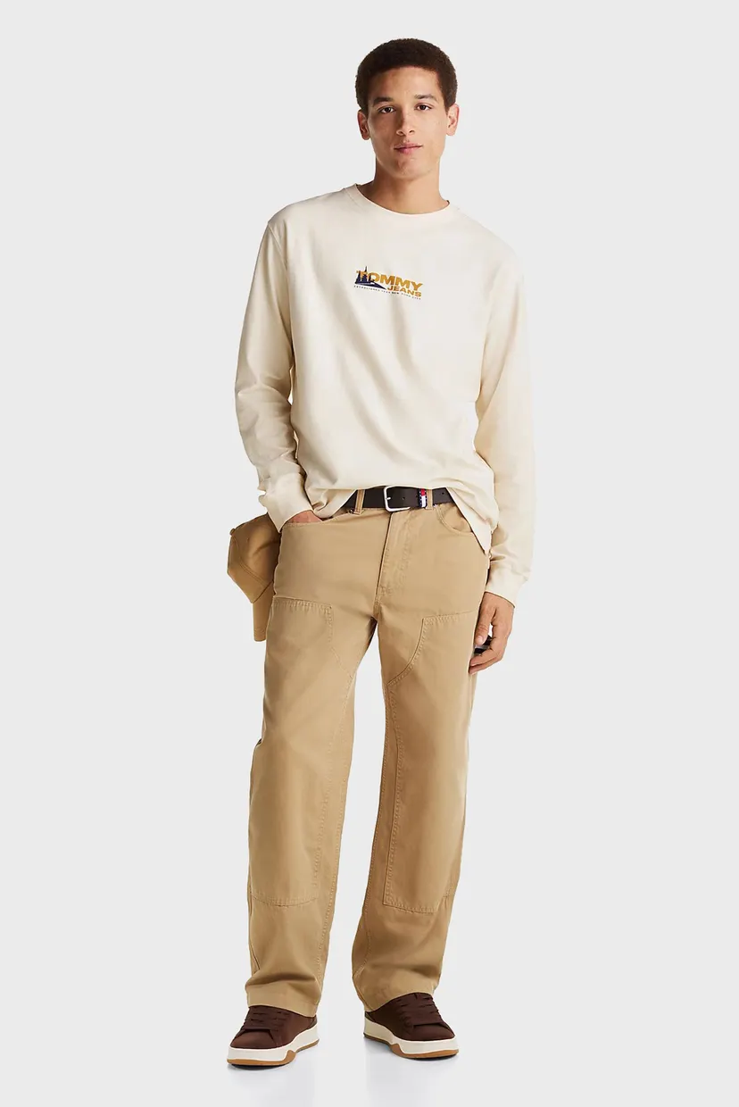 Мужской бежевый лонгслив TJM LS EXPLORER TEE 4
