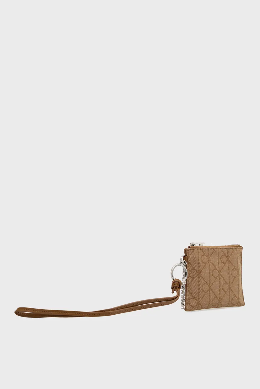 Женский коричневый брелок с узором JCQ POUCH ON STRAP CHA 3