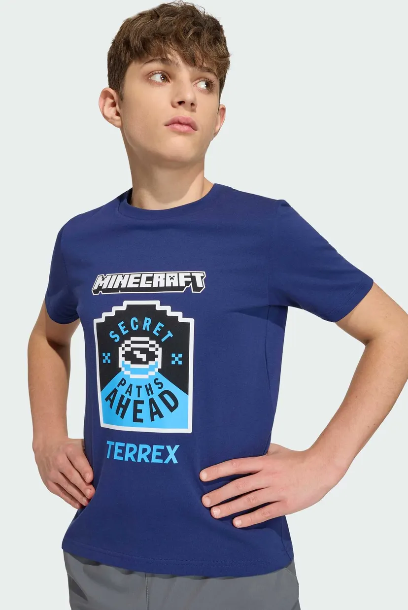 Дитяча синя футболка adidas Minecraft 4