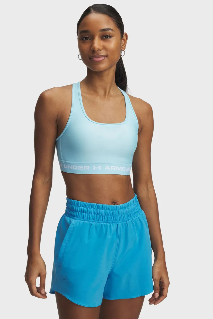 Женский голубой топ Crossback Mid Bra 5