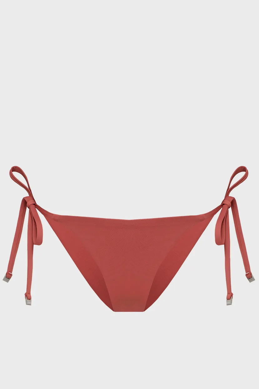 Женские коралловые трусики от купальника STRING SIDE TIE 8