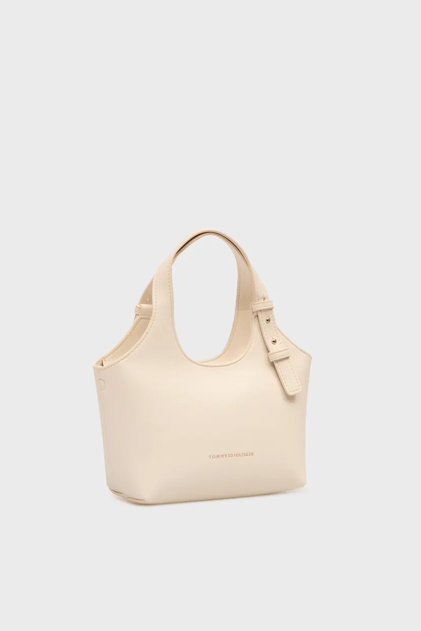 Жіноча біла сумка LOGO MINI TOTE 3