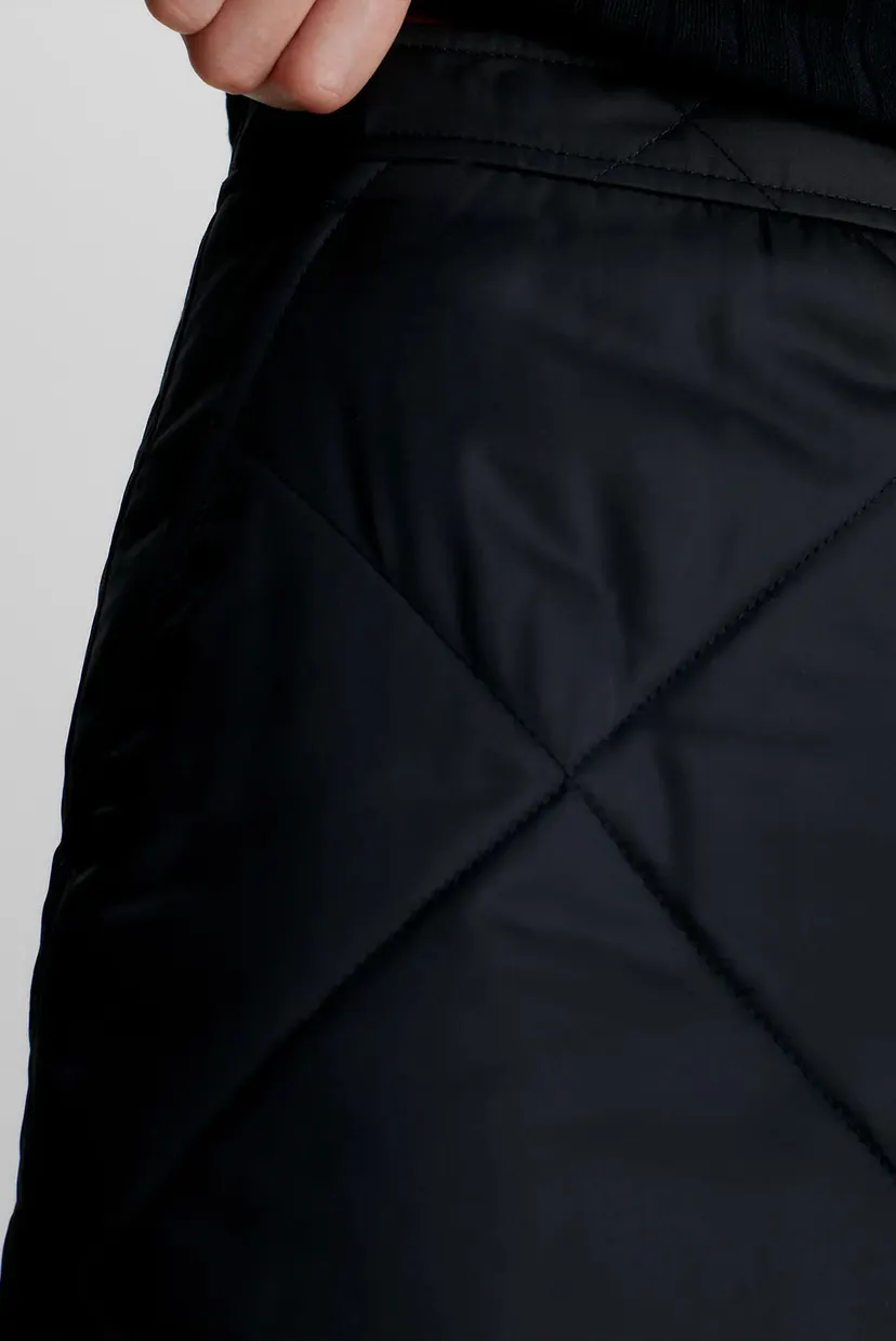 Женская черная юбка SIGNATURE QUILT MINI SKIRT 5