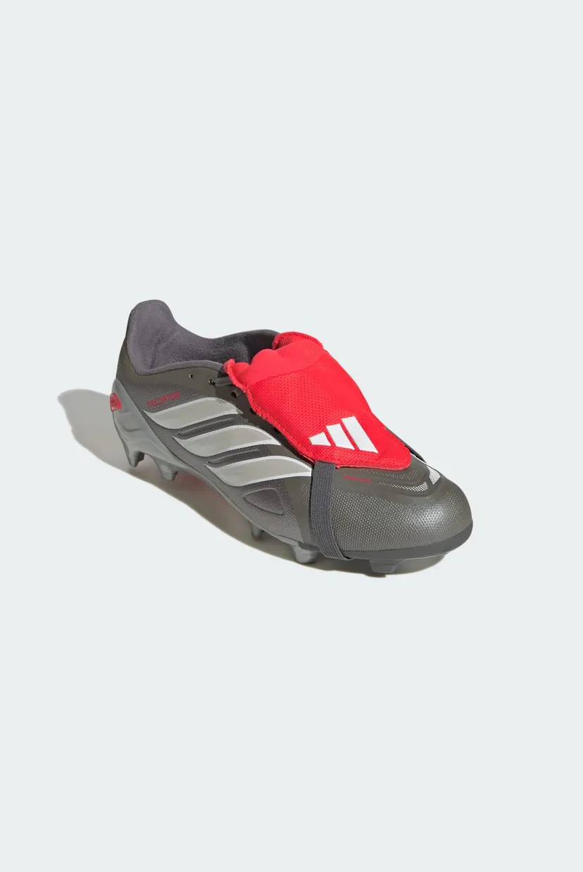 Серые детские бутсы PREDATOR LEAGUE Fold-Over Tongue Firm Ground Football Kids 4