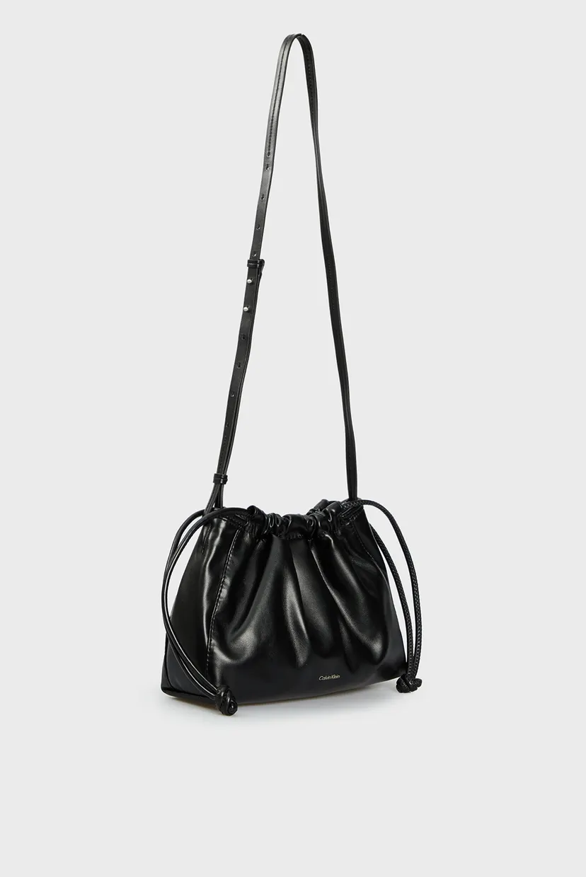 Жіноча чорна сумка DRAWSTRING BAG 3