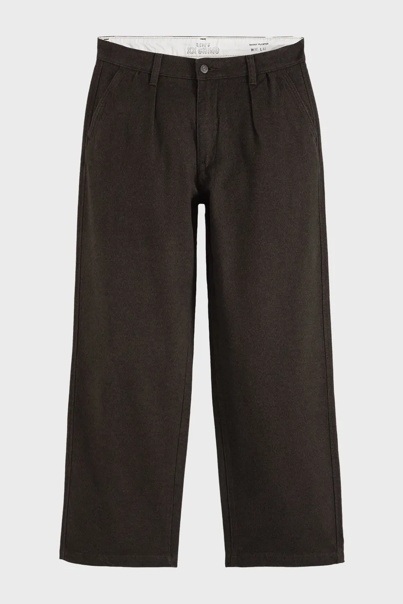 Чоловічі темно-коричневі брюки XX Chino Baggy Pleated 7