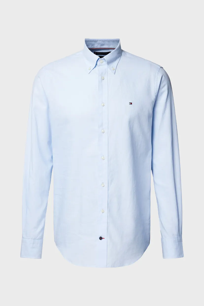 Чоловіча блакитна сорочка CL W-SOLID OXFORD RF 3