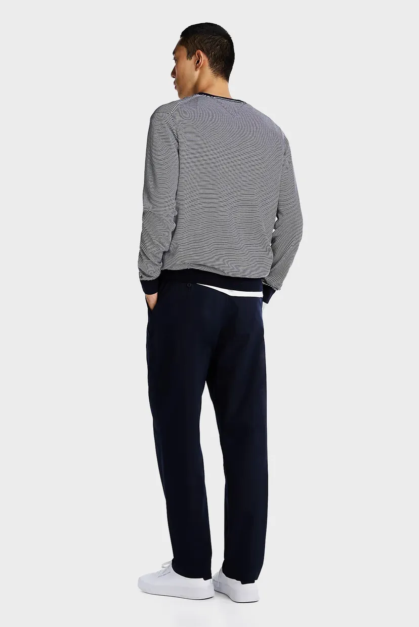 Чоловічий темно-синій джемпер у смужку DC COTTON LYOCELL CREWNECK 3