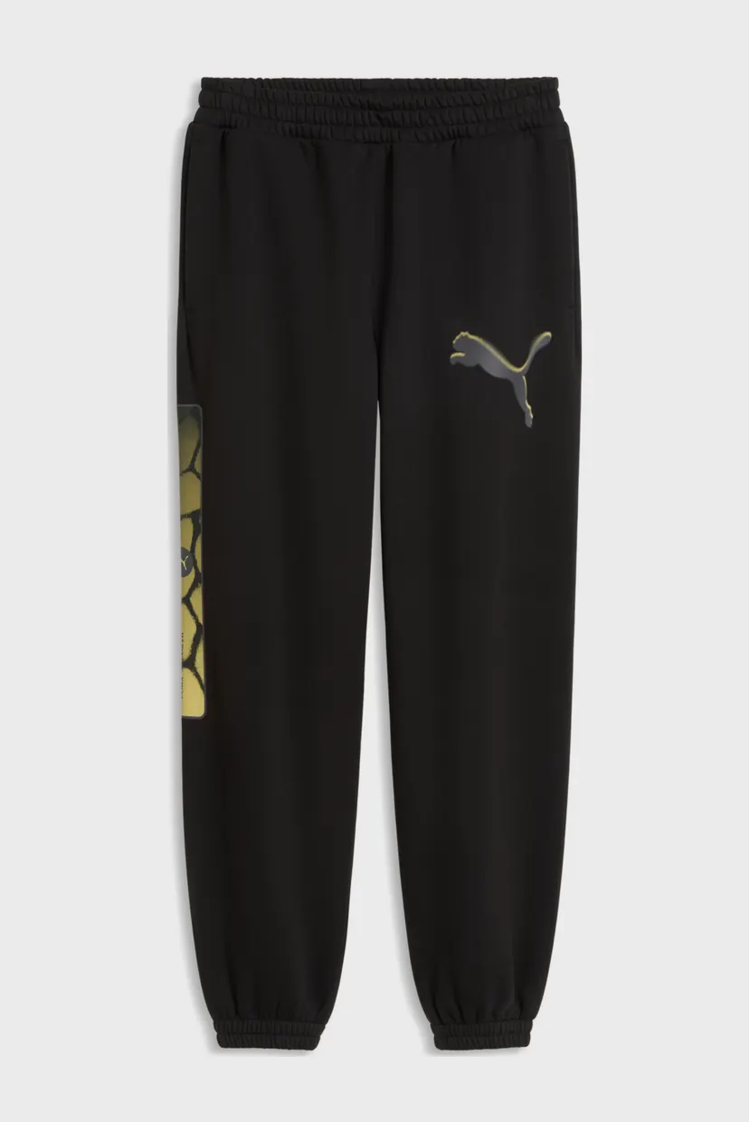 Мужские черные спортивные брюки PUMA Sport Relaxed Street Graphic Fleece Sweatpants Men 4