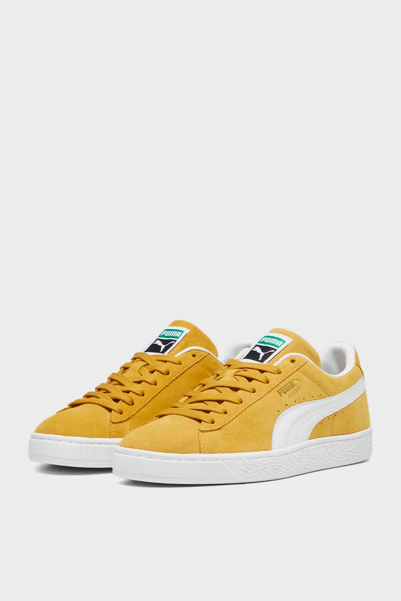 Желтые замшевые сникерсы Suede Classic Sneakers Unisex 3